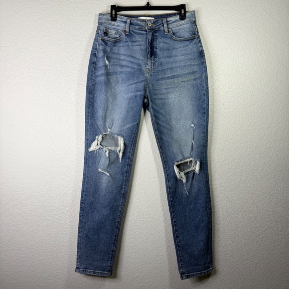 KanCan Ripped Distressed High Rise Skinny Jeans Juniors Size 11/29 - Picture 1 of 7